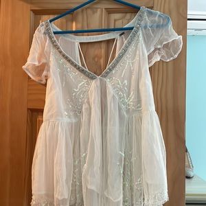 Amazing Free People Sheer Top